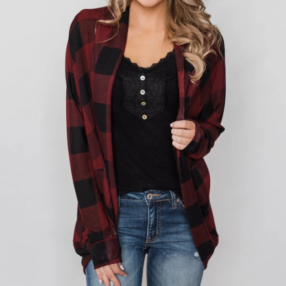 Buffalo Plaid Cardigan